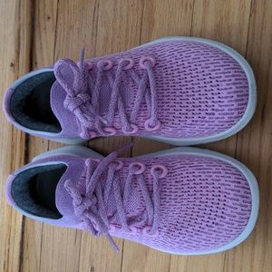 Allbirds Sneakers Running Shoes Tree Dasher 2 Size 7 Buoyant Pink Blizzard Sole